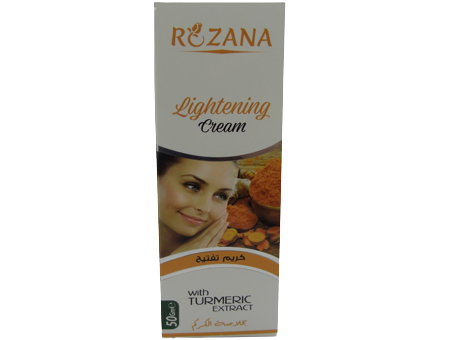 روزانا كريم تفتيح كركم - Rozana Lightening Cream Turmeric 50g