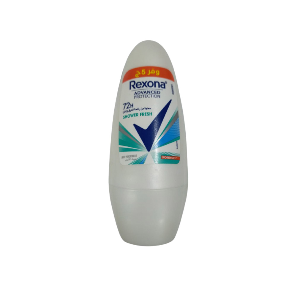 ريكسونا ادفانسيد رول اون - Rexona Advanced Roll On (نسائى, 50ml, شاور فريش, وفر 5جنية)