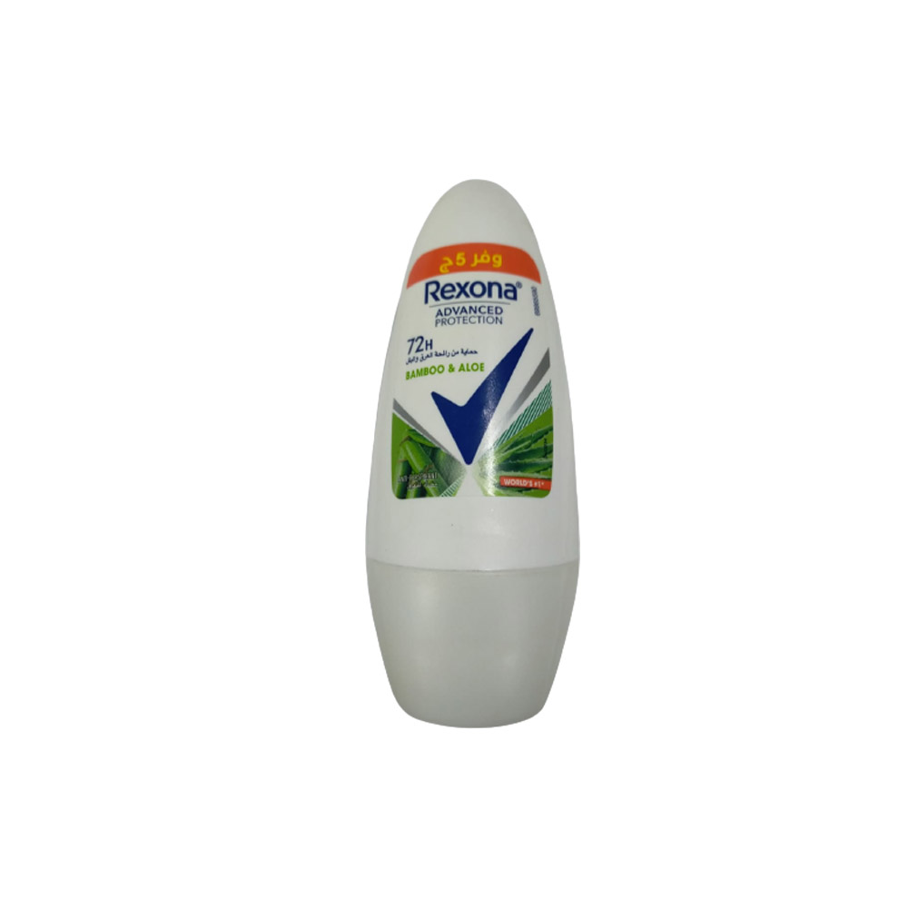 ريكسونا ادفانسيد رول اون - Rexona Advanced Roll On (نسائى, 50ml, بامبو&صبار, وفر 5جنية)
