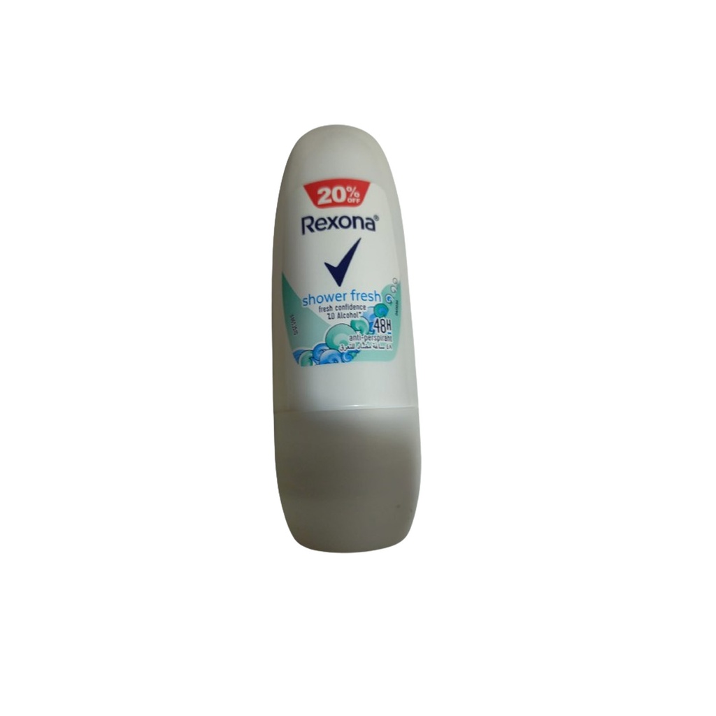 ريكسونا رول اون - Rexona Roll On (نسائى, 20ml, شاور فريش, خصم 20%)