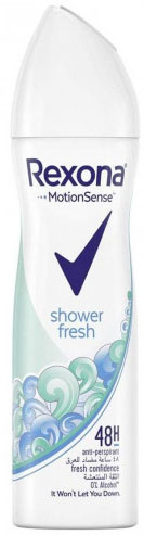 ريكسونا مزيل - Rexona Deodorant (سبراى, نسائى, 150ml, شاور فريش, بدون)