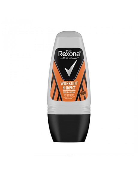 ريكسونا مزيل - Rexona Deodorant (رول اون, رجالى, 50ml, ورك اوت, بدون)