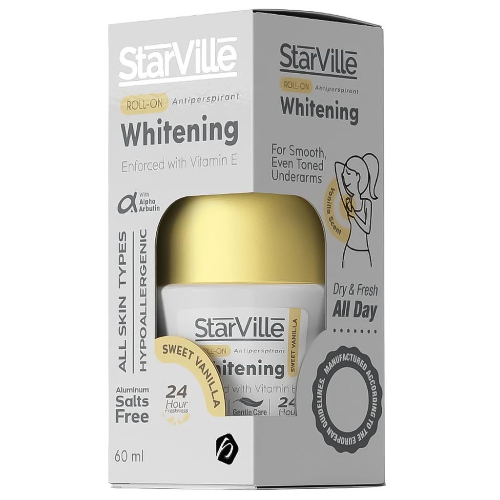 ستارفيل رول اون - StarVille Roll On (Woman, 60ml, Sweet Vanilla)