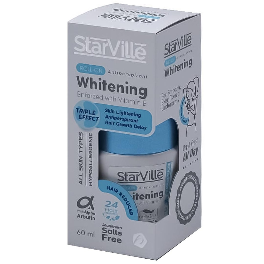 ستارفيل رول اون - StarVille Roll On (نسائى, 60ml, تقليل نمو الشعر)