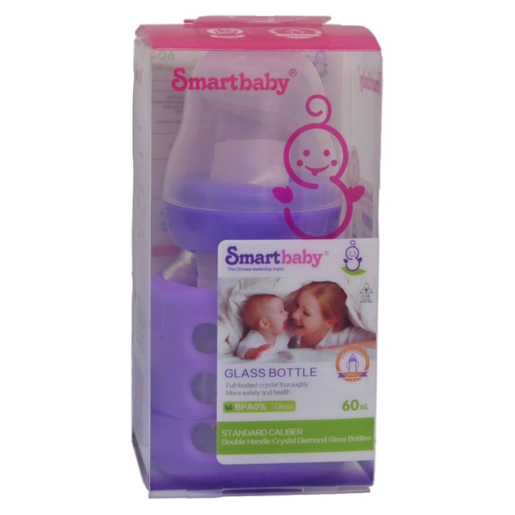 سمارت بيبى ببرونة - Smart Baby Fedeer (زجاج, 120ml, بيد, No:ZLBB-7011)