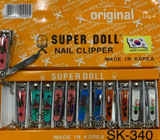 سوبر دول قصافة اظافر - Super Doll NAIL Clipper (علبة, No:SK-340)