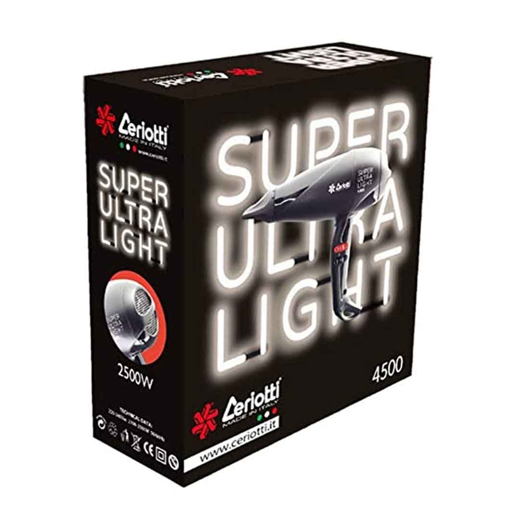سيريوتى سوبر الترا لايت سشوار - Ceriotti Super Ultra Light Dryer 4500&2500W