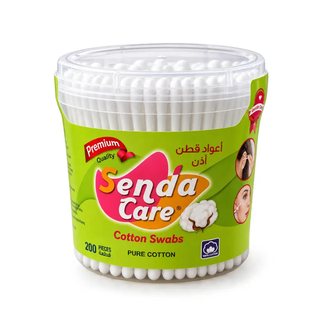 سيندا كير قطن عود - Senda care Cotton Swabs (200PC)