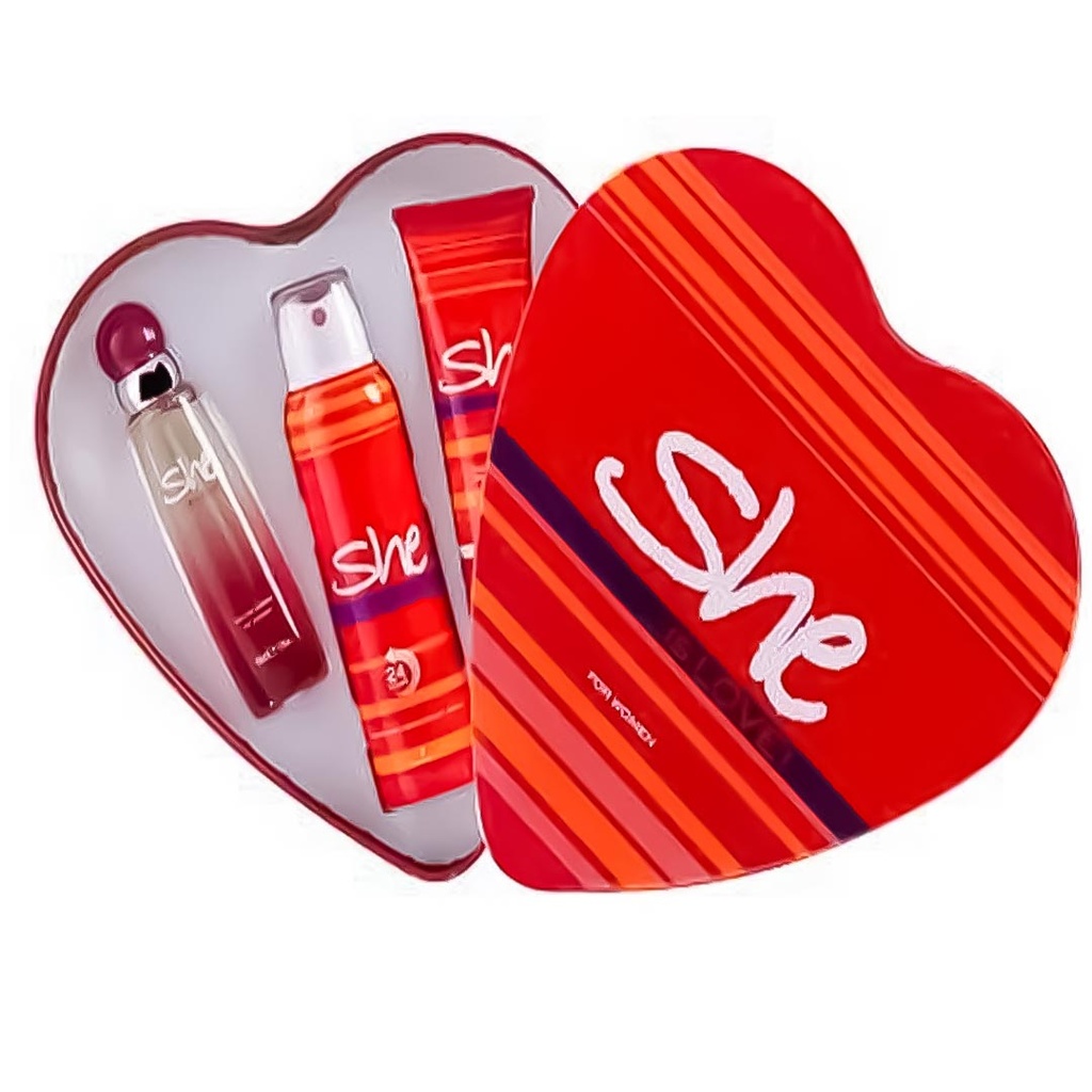 شى طقم - She Set (50ml+150ml+75ml, Love)