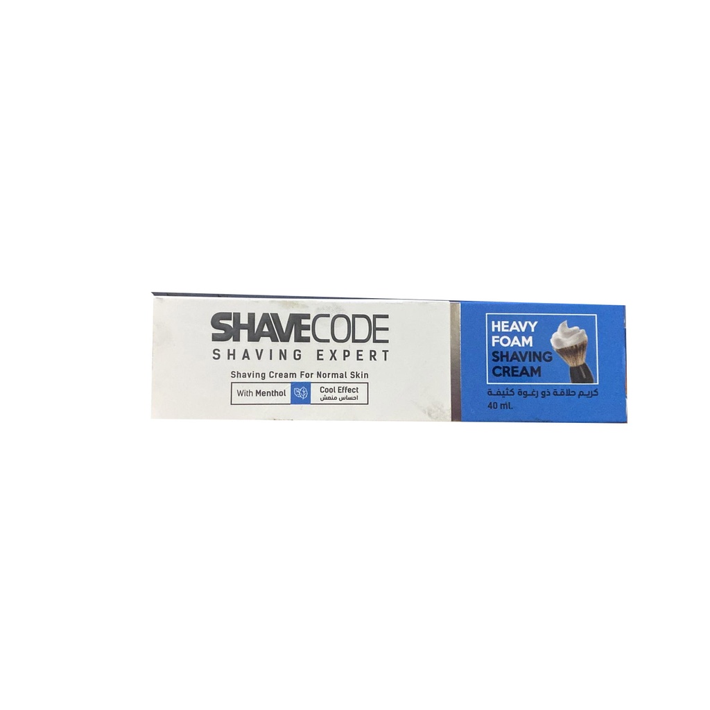 شيف كود كريم حلاقة - Shavecode Shaving Cream (40ml, عادى, بدون)