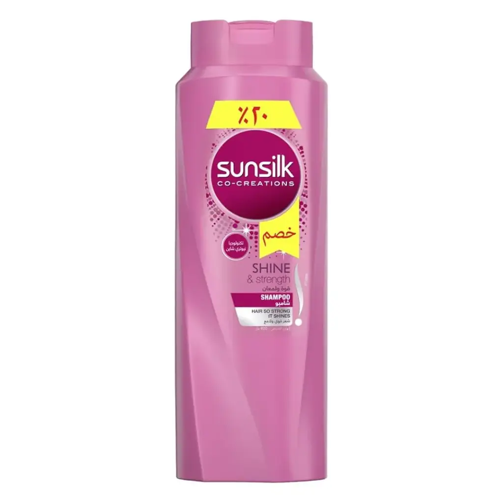 صانسيلك شامبو لمعان & قوة خصم 20% - Sunsilk Shampoo Shine & Strength discount 20%
