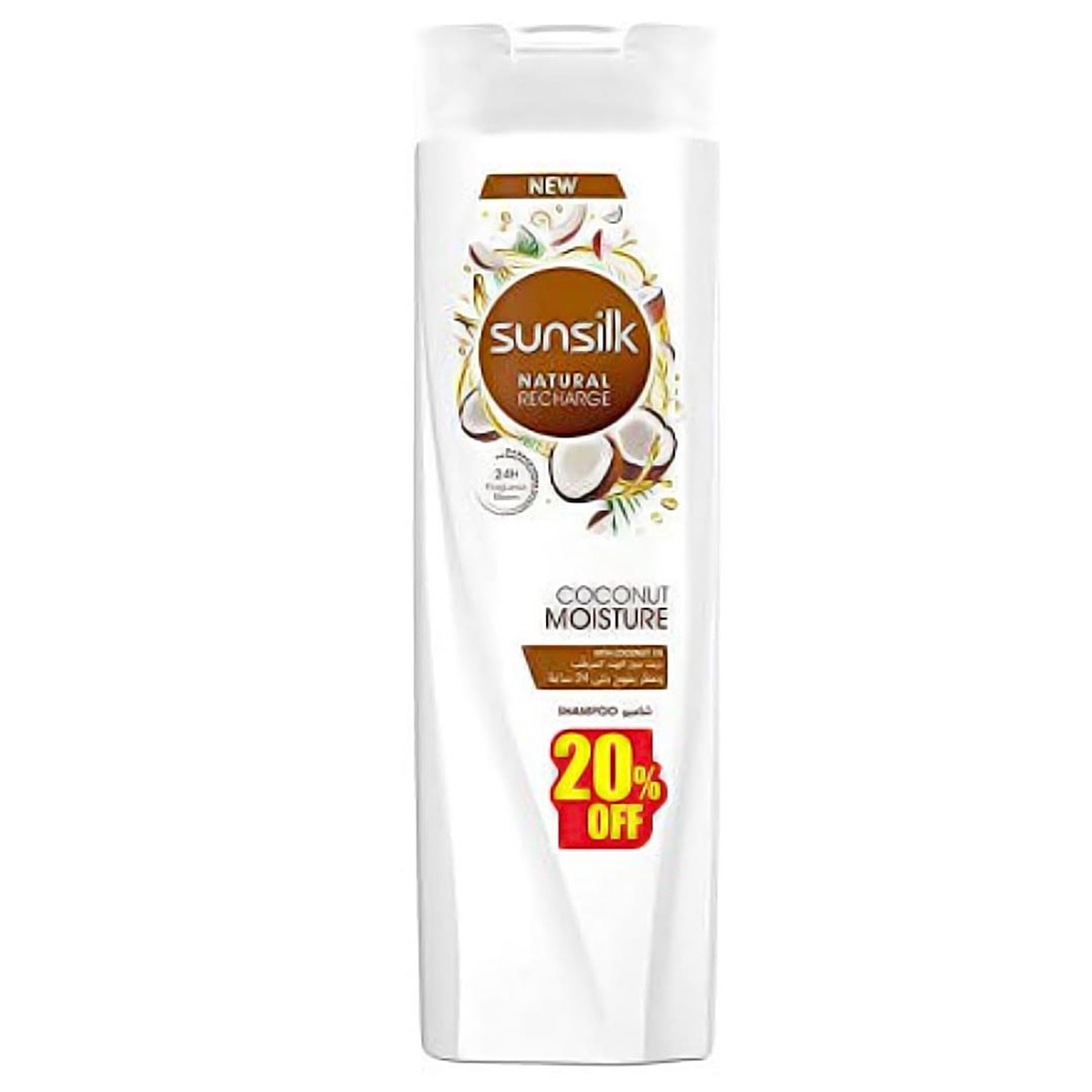 صانسيلك شامبو ناتورال جوز الهند خصم 20% - Sunsilk Shampoo Natural Coconut discount 20%