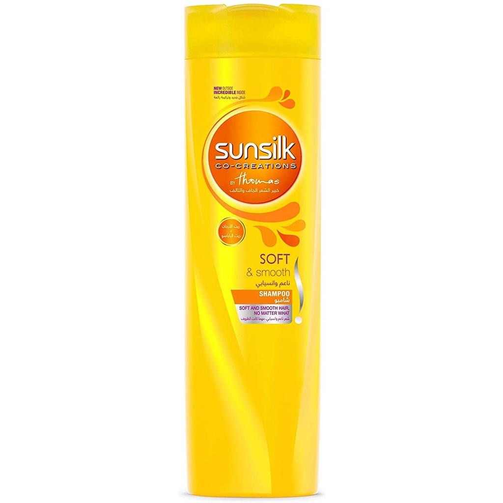 صانسيلك شامبو - Sunsilk Shampoo (350ml, ناعم&انسيابى, بدون)