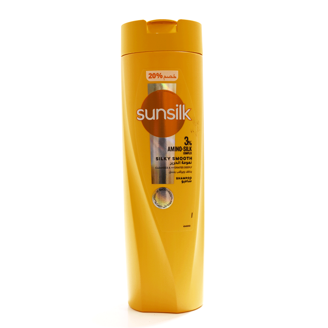 صانسيلك شامبو نعومه الحرير خصم 20% - Sunsilk Shampoo Silky Smooth discount 20% (350ml)