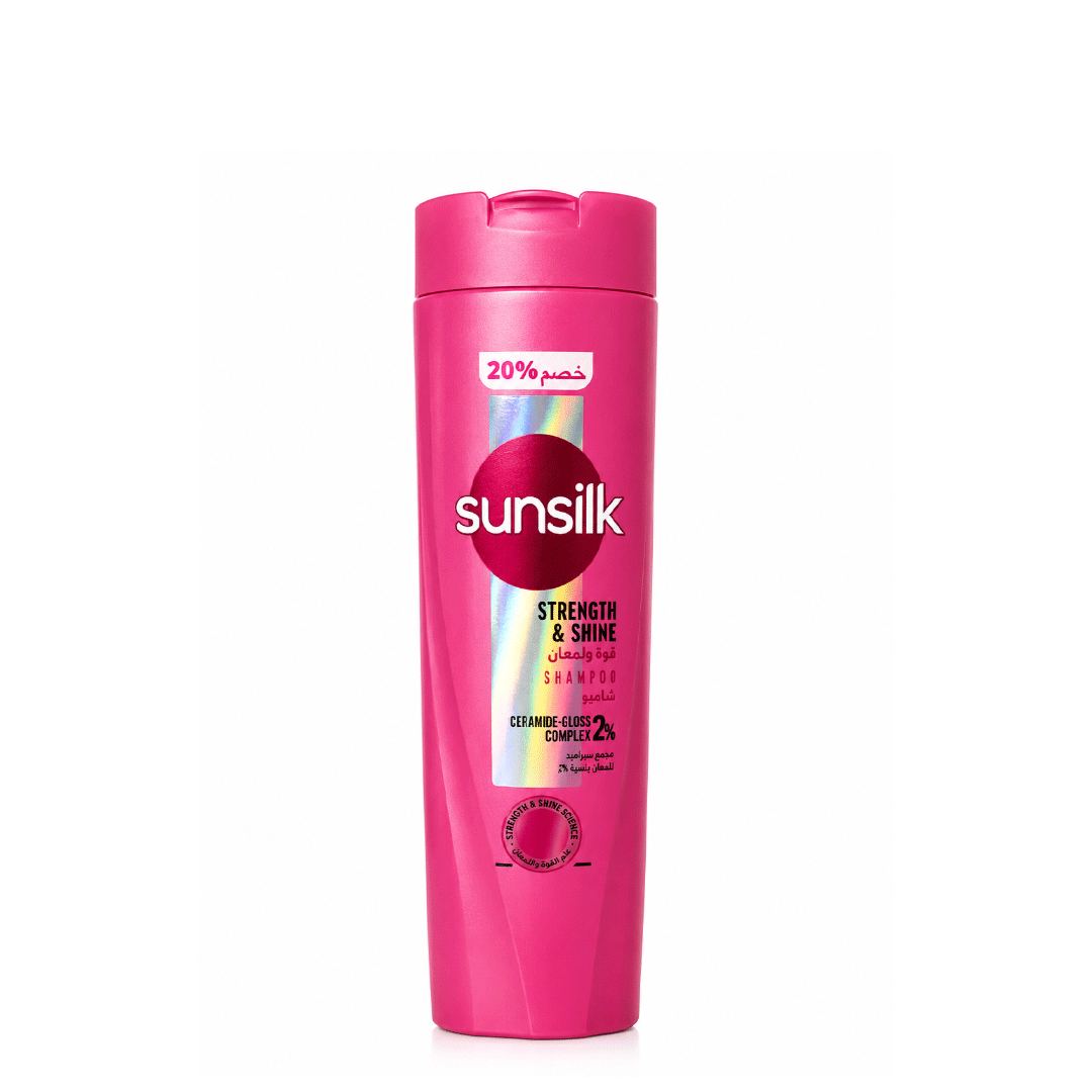 صانسيلك شامبو لمعان & قوة خصم 20% - Sunsilk Shampoo Shine & Strength discount 20% (180ml)