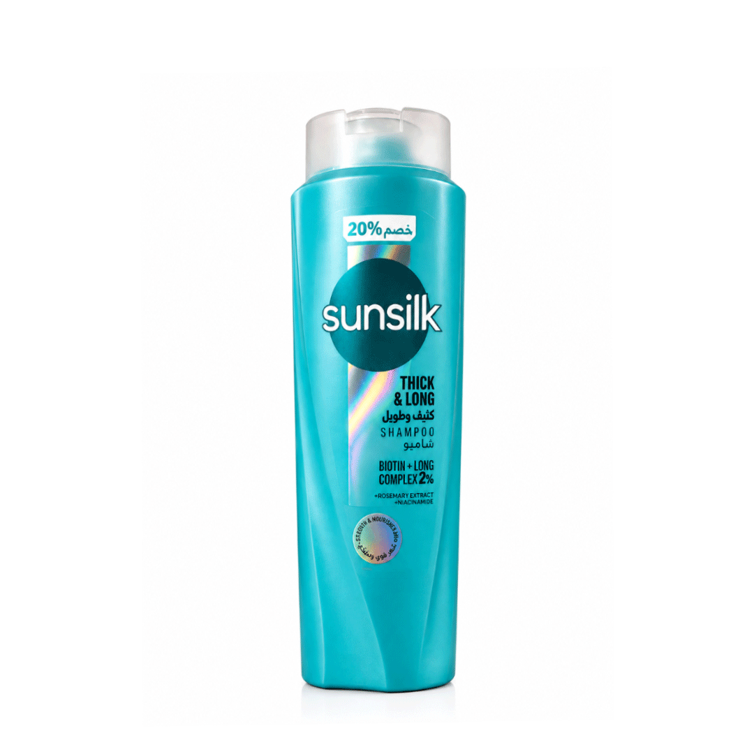 صانسيلك شامبو كثيف & طويل خصم 20% - Sunsilk Shampoo Thick & Long discount 20% (180ml)