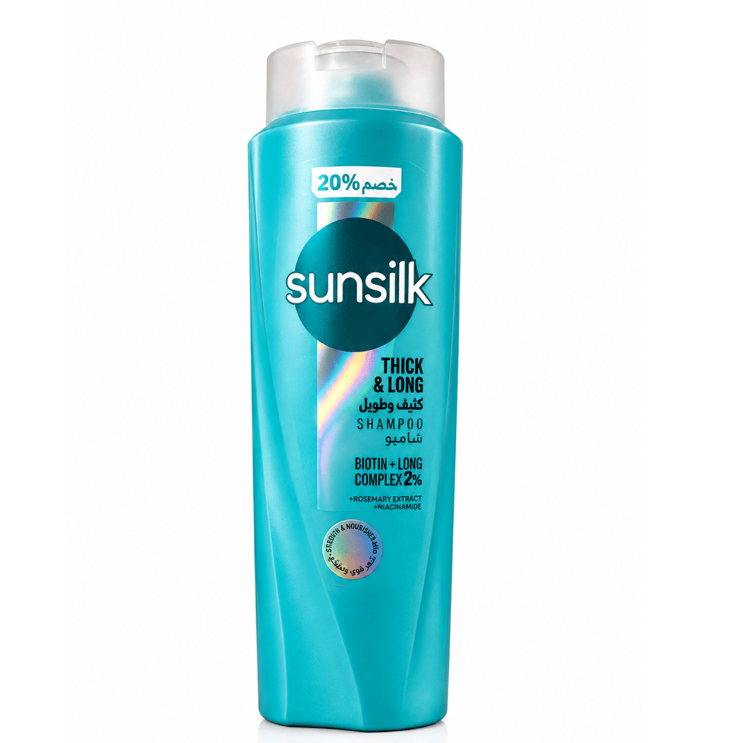 صانسيلك شامبو كثيف & طويل خصم 20% - Sunsilk Shampoo Thick & Long discount 20%