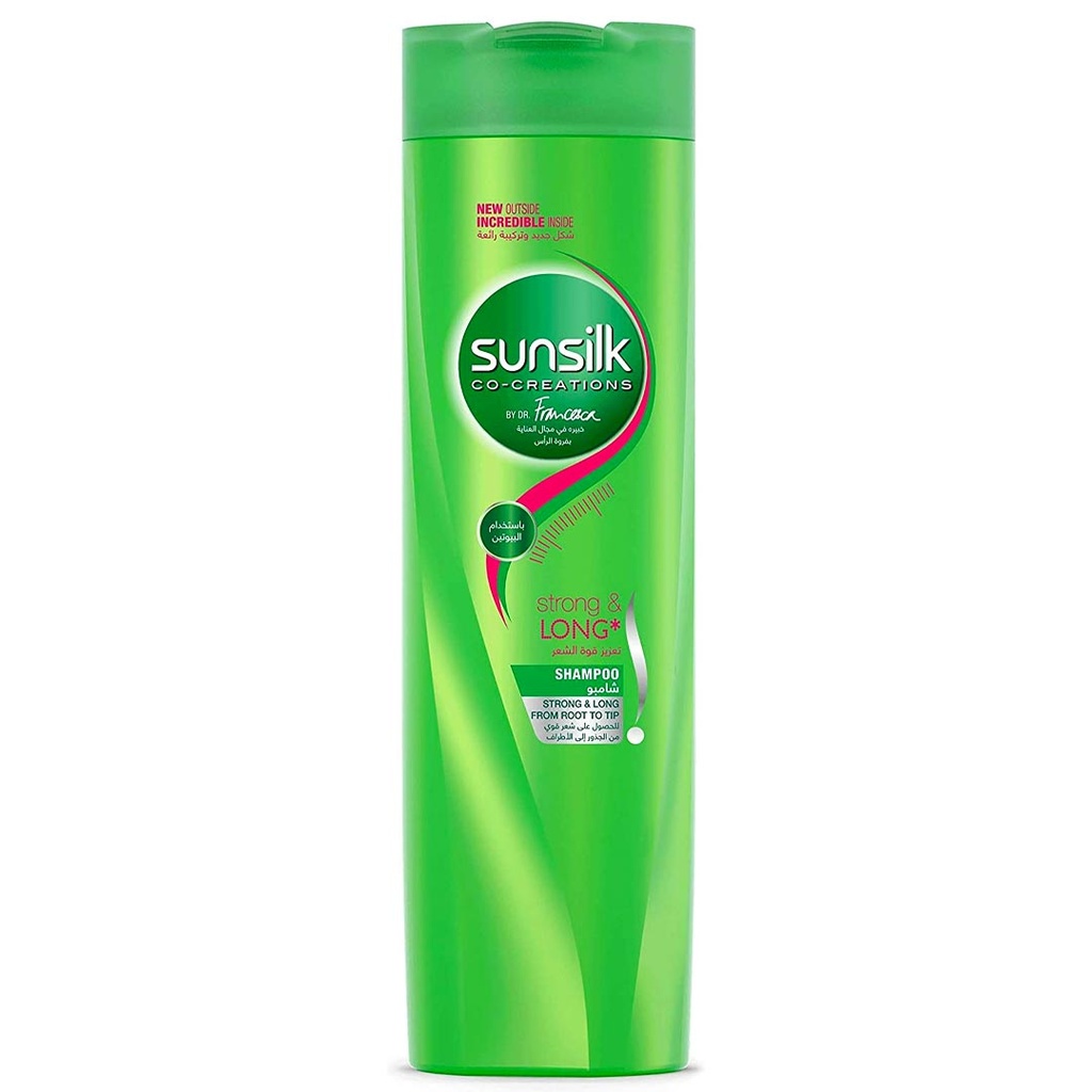 صانسيلك شامبو - Sunsilk Shampoo (180ml, تعزيز قوة, بدون)
