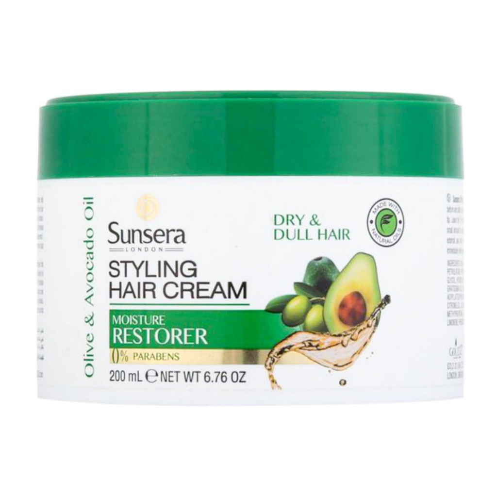 صن صيرا كريم شعر  - Sunsera Hair Cream (200ml, زيتون&افوكادو)