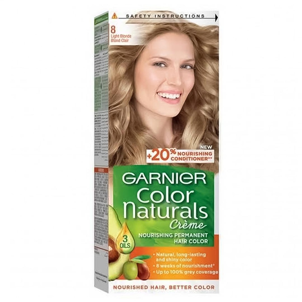 غارنية صبغة - Garnier Color (40ml, بدون, اشقر فاتح 8)