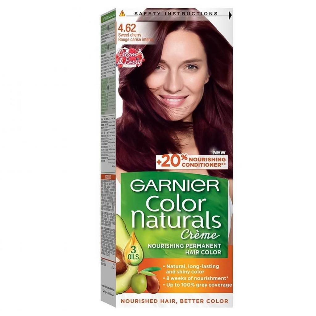 غارنية صبغة - Garnier Color (40ml, بدون, احمر كرزى عميق 62-4)