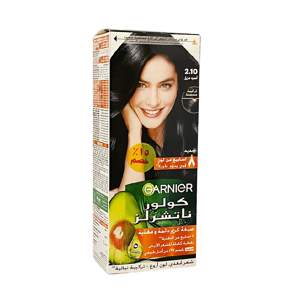غارنية صبغة 10-2 اسود مزرق - Garnier Color 2-10 Blue Black Offer 15% (اسود مزرق 10-2)