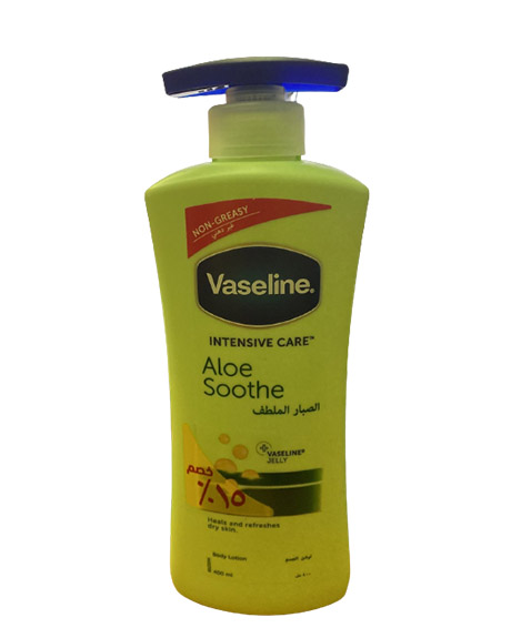 فازلين لوشن - Vaseline Lotion (400ml, صبار ملطف, خصم 15%)