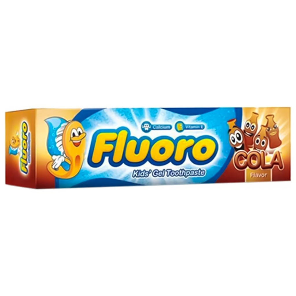 فلورو معجون اطفال - Fluoro Kids paste (50g, كولا, بدون)