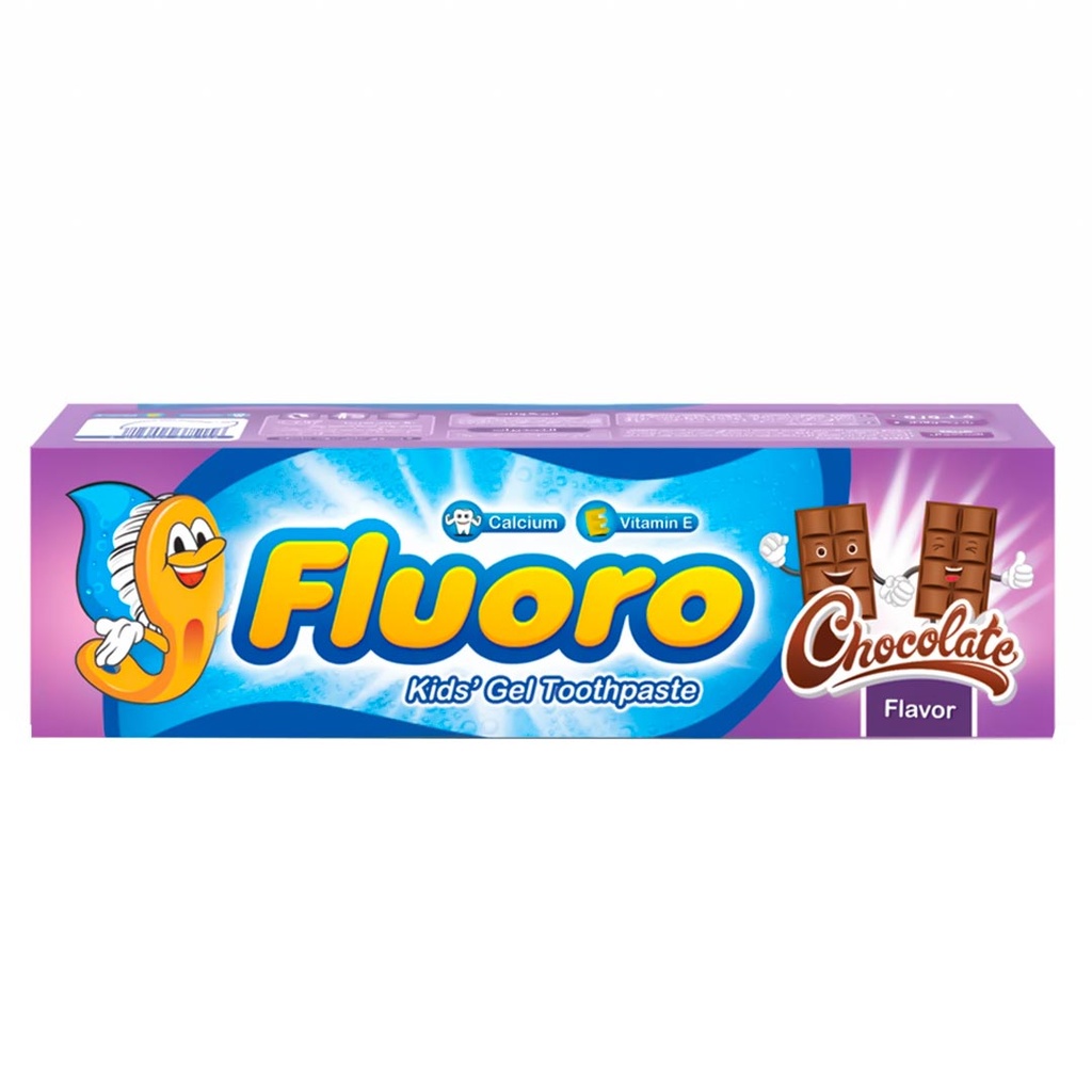 فلورو معجون اطفال - Fluoro Kids paste (50g, شوكلات, بدون)
