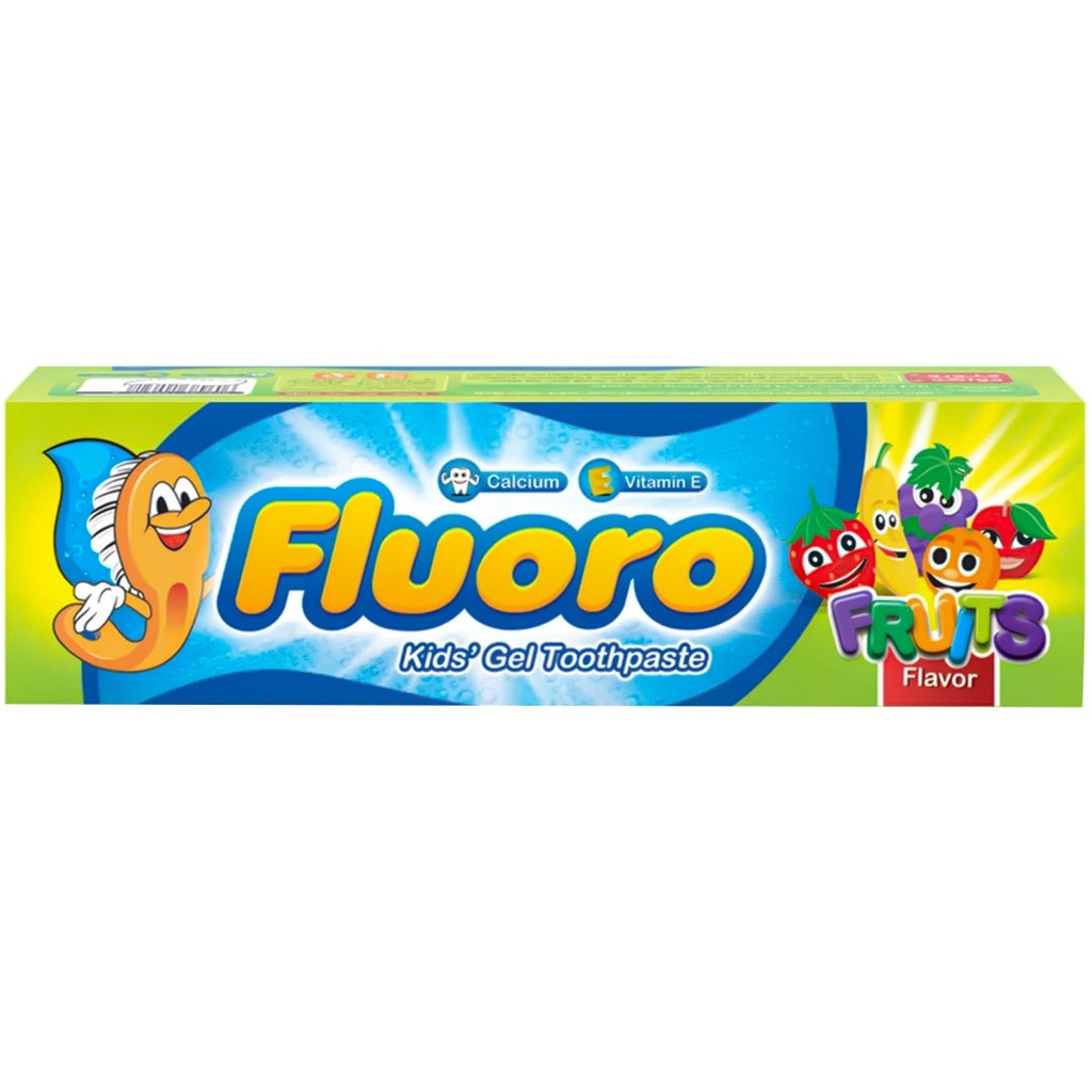 فلورو معجون اطفال - Fluoro Kids paste (50g, فواكة, بدون)