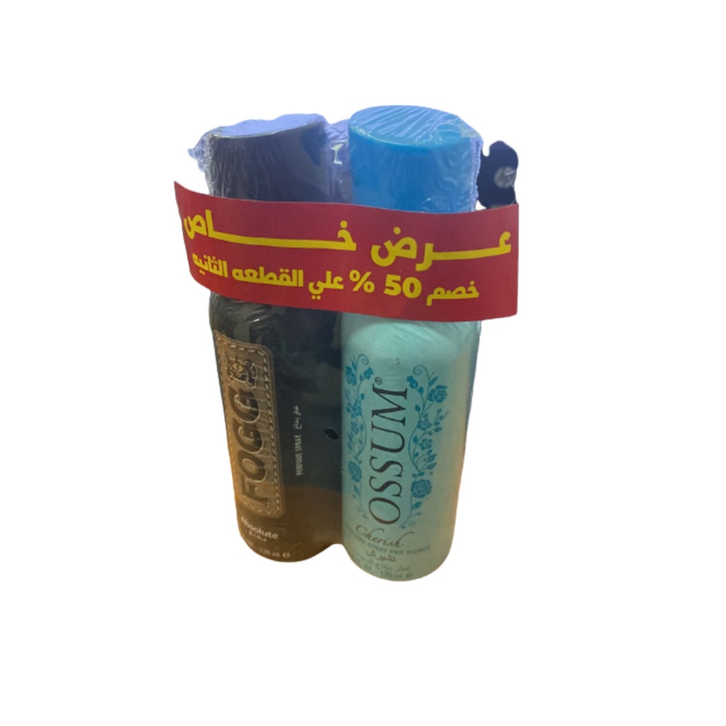 فوج&اوسوم سبراى عرض خاص - Fogg&Ossum Spray Special Offer (120ml+120ml, مطلق&تشيرش)