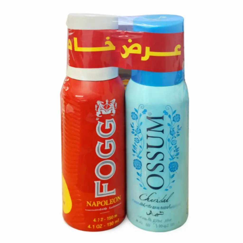 فوج&اوسوم سبراى عرض خاص - Fogg&Ossum Spray Special Offer (120ml+120ml, تشيرش&نابليون)