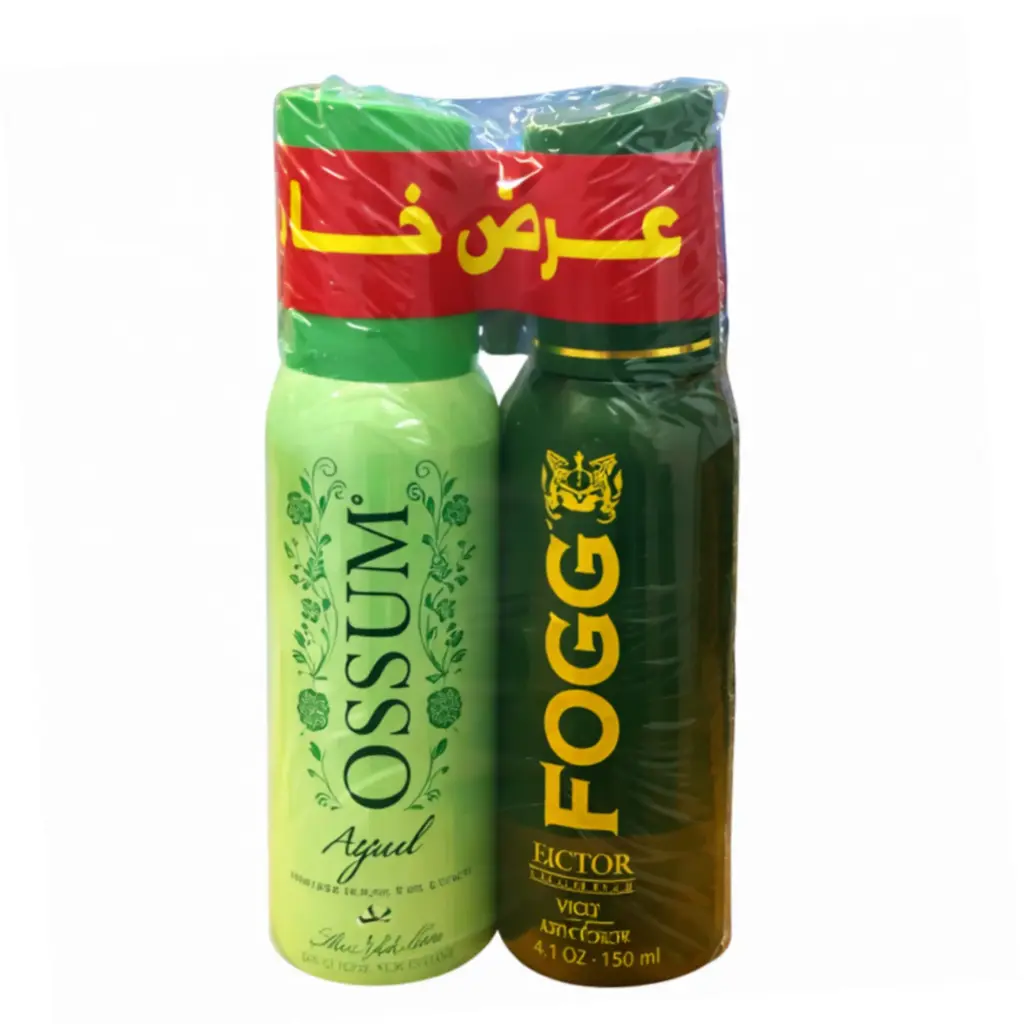 فوج&اوسوم سبراى عرض خاص - Fogg&Ossum Spray Special Offer (120ml+120ml, ابيل&فيكتور)