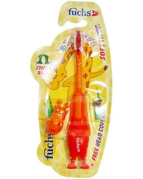 فوكس جيراف فرشاة اسنان اطفال - Fuchs Giraffe Tooth Brush Kids (No:42120, Soft)