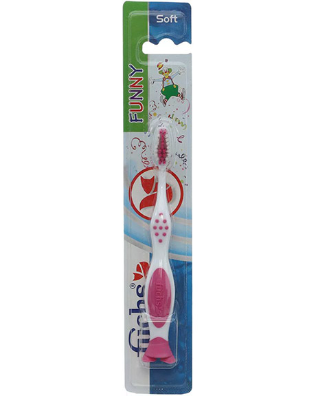 فوكس فانى فرشاة اسنان اطفال - Fuchs Funny Tooth Brush Kids (No:45032, Soft)