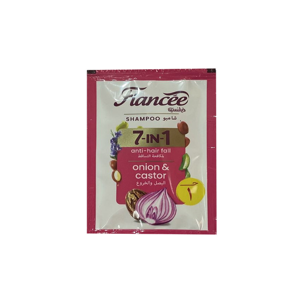 فيانسيه شامبو 7×1 بصل&خروع - Fiancee Shampoo 7×1 Onion&Castor 7ml (7ml)