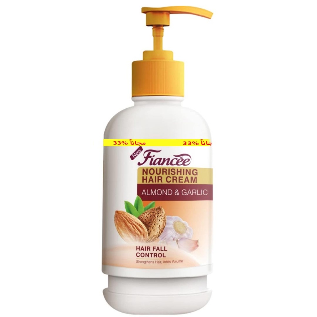 فيانسيه كريم بخاخ - Fiancee Cream Bumb (180ml, Almond&Garlic, 33% Free)