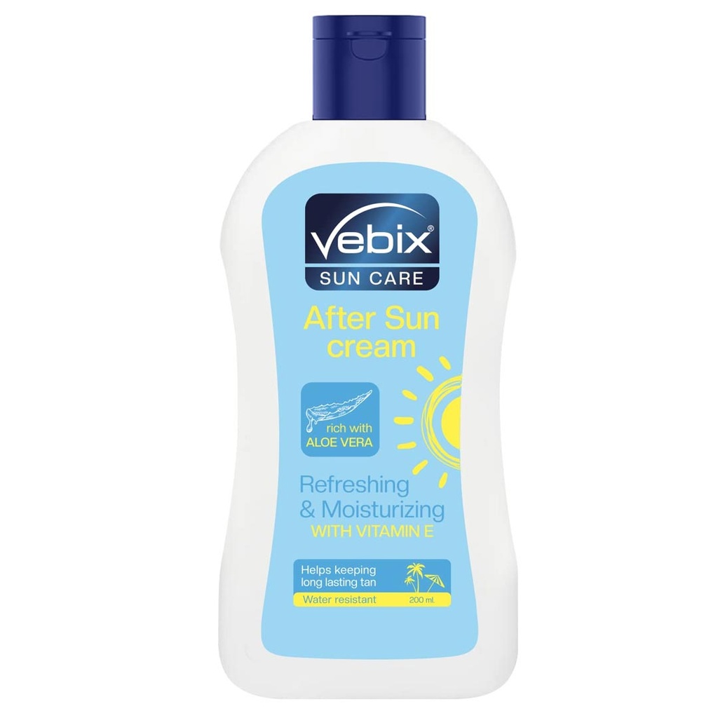 فيبكس افتر صن كريم - Vebix After Sun Cream (200ml, AleoVera)