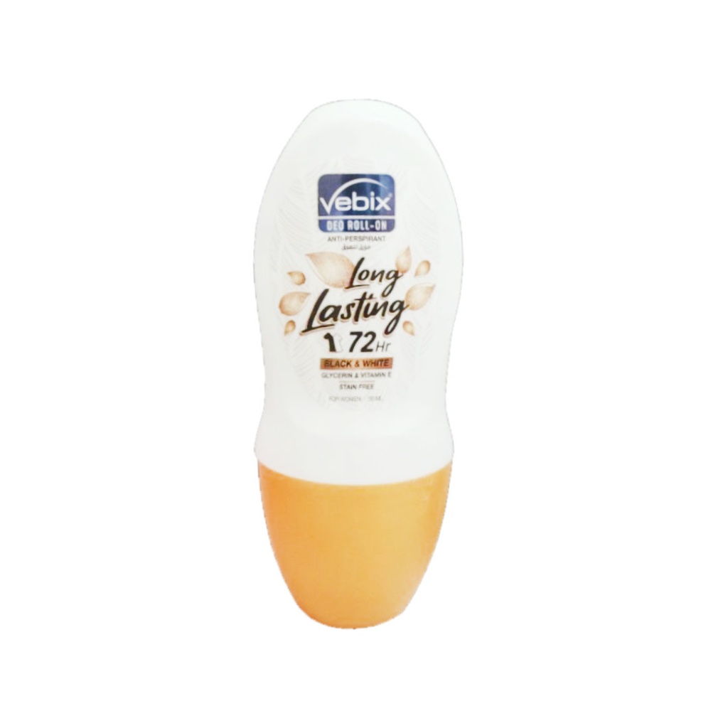 فيبكس رول اون بلاك & وايت نسائى - Vebix Roll On Black & White Women (50ml)