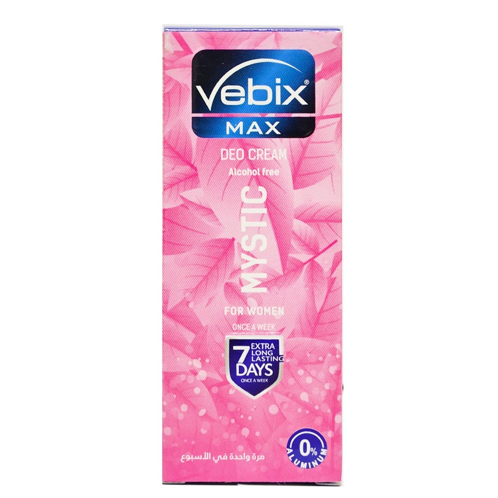 فيبكس مزيل - Vebix Deodorant (كريم, نسائى, 10ml, مايستك, بدون)