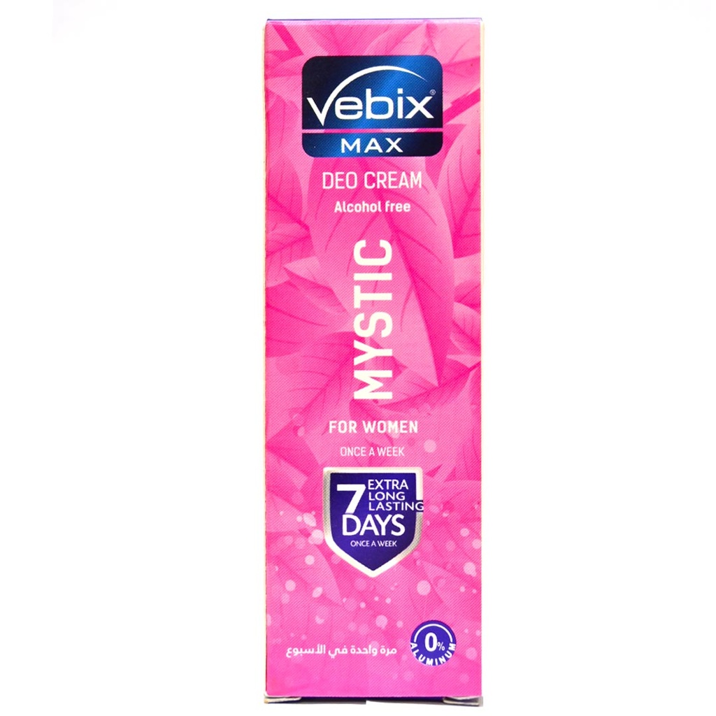 فيبكس مزيل - Vebix Deodorant (كريم, نسائى, 25ml, مايستك, بدون)