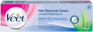 فيت كريم ازالة - Veet Cream Removal (100ml, حساسة, بدون)