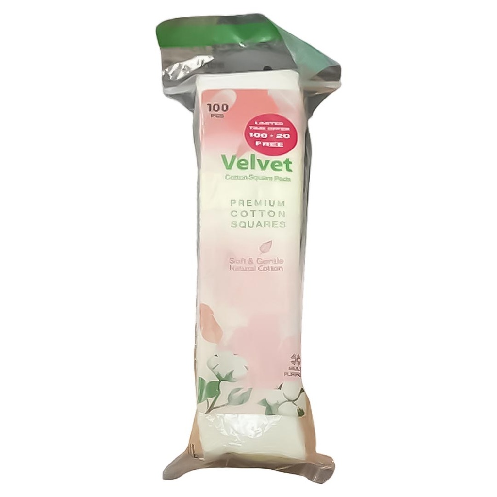 فيلفت قطن ازالة مربعة - Velvet Cotton Removal Squares (+20PC مجانا, 100PC)