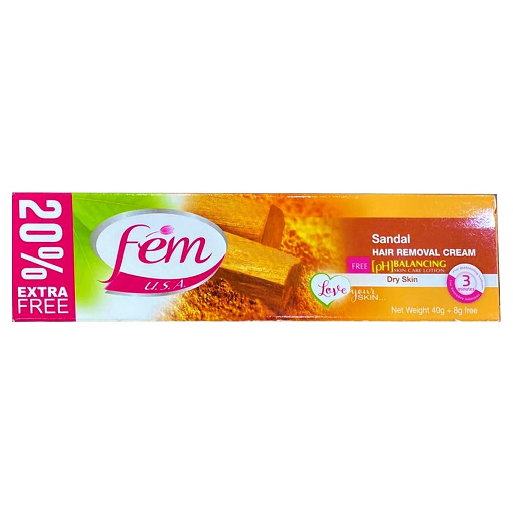 فيم كريم ازالة - Fem Cream Removal (40g, الصندل, زيادة 20%)