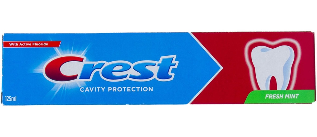 كرست معجون اسنان - Crest Tooth Paste (حماية تسوس, 125ml, نعناع منعش, بدون)