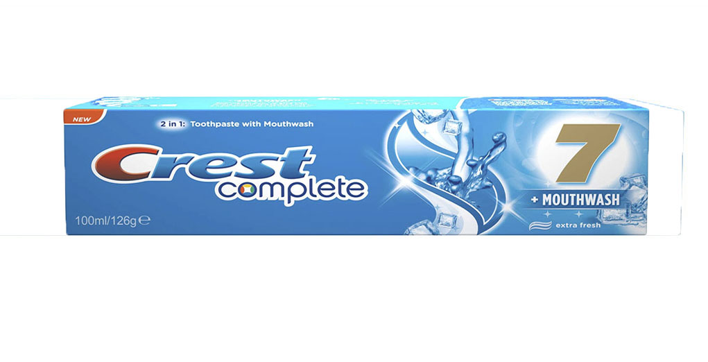كرست معجون اسنان - Crest Tooth Paste (كومبليت, 100ml, انتعاش اكثر, بدون)