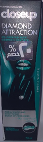 كلوس اب - Closeup (دايموند اتراكشن, 75ml, فريش وايت, خصم 20%)