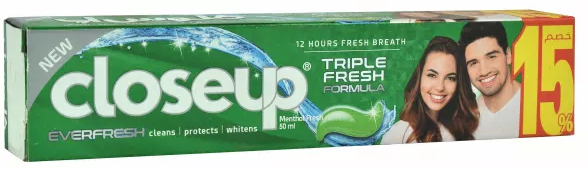كلوس اب منتول فريش خصم 15% - Closeup Menthol Fresh Offer 15% 12Psc (50ml)