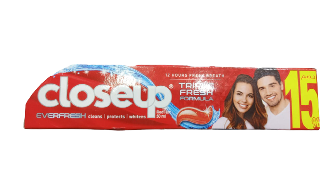 كلوس اب - Closeup 12Psc (ايفر فريش, 50ml, ريد هوت, خصم 15%)