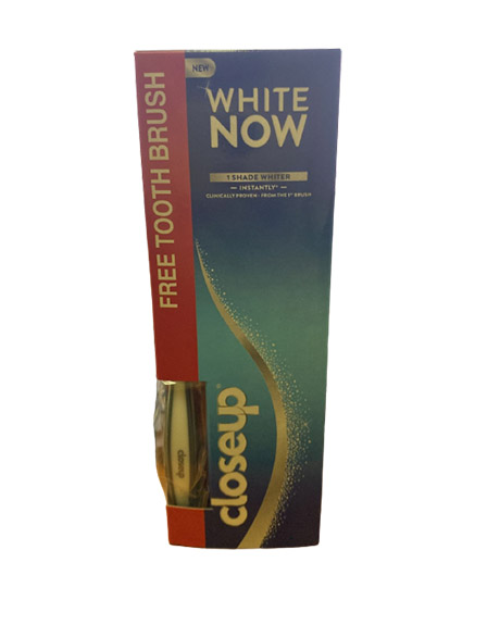كلوس اب وايت ناو - Closeup White Now (75ml, اصلى, فرشة هدية)